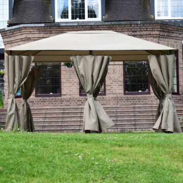 GAZEBO REPLACEMENT CURTAINS ONLY BEXLEY 3X4 CREAM 