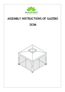 Florence 3m X 3m Gazebo