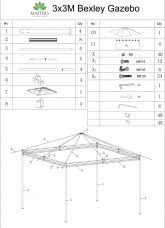 Bexley Gazebo 3x3 Instructions Cover