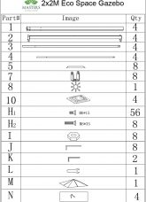 Eco Space Gazebo 2x2m Instructions Cover