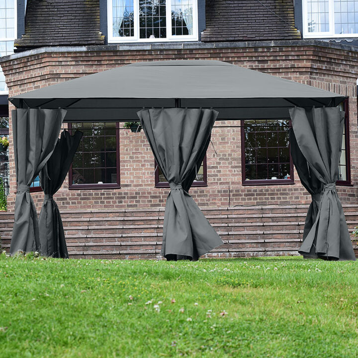 Bexley Gazebo Grey 3x4 Square