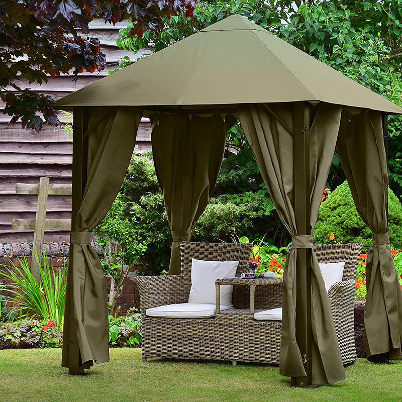 eco space gazebo 2m x 2m dark cream mocha my new gazebo