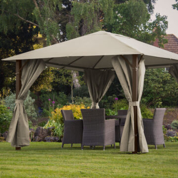 GAZEBO REPLACEMENT CANOPY ONLY BEXLEY 3X4 GRAPHITE GREY 